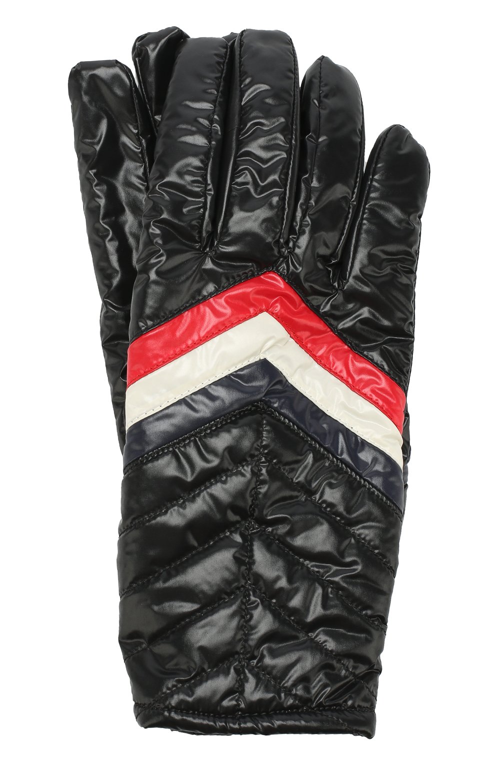 Мужские утепленные перчатки MONCLER черного цвета, арт. D2-091-00545-00-68950 | Фото 1 (Материал: Текстиль, Синтетический материал; Кросс-КТ: Пуховик; Статус проверки: Проверена категория)