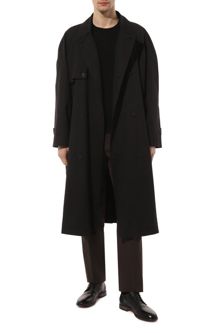 Мужские кожаные дерби MOMA черного цвета, арт. 2AS444-PEC | Фото 2 (Материал внутренний: Натуральная кожа; Мужское Кросс-КТ: Броги-обувь; Стили: Классический)