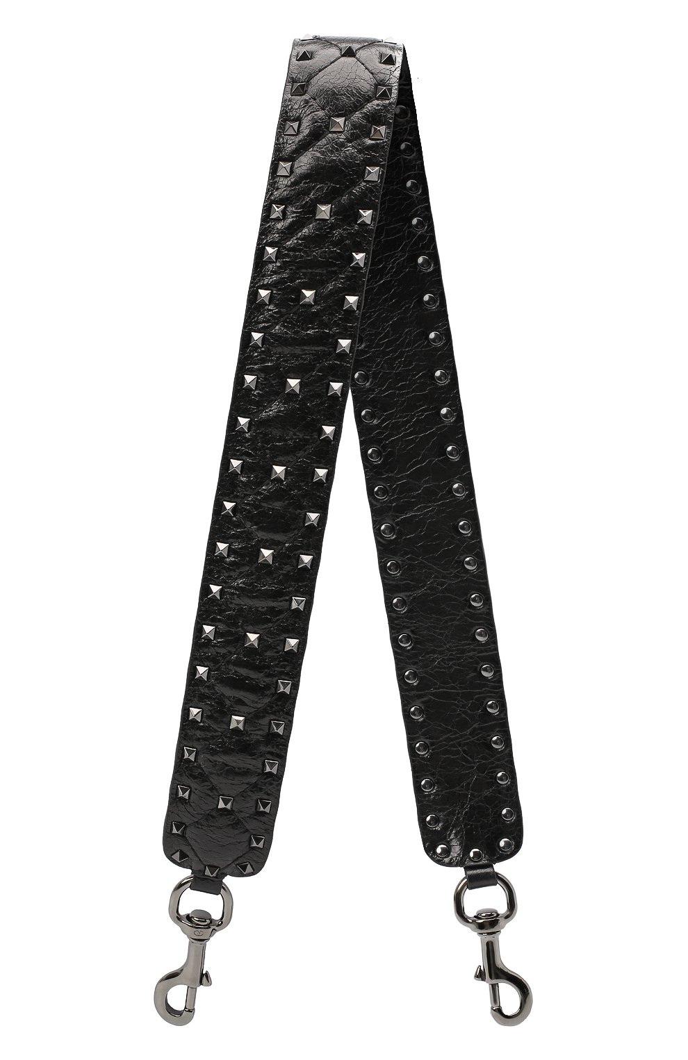 Женские ремень для сумки rockstud spike VALENTINO черного цвета, арт. UW0P0P37/ARD | Фото 1 (Материал: Натуральная кожа; Региональные ограничения белый список (Axapta Mercury): RU; Кросс-КТ: ремень-сумка)