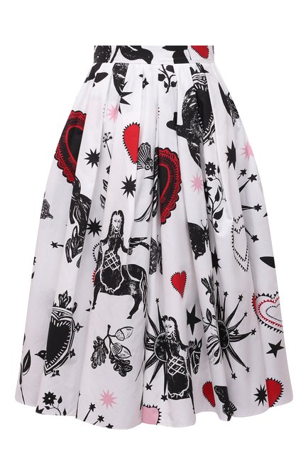 Женская хлопковая юбка ALEXANDER MCQUEEN разноцветного цвета по цене 109000 руб., арт. 666300/QCAEN | Фото 1