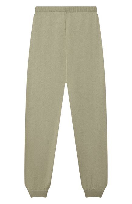 Детские кашемировые джоггеры GIORGETTI CASHMERE светло-зеленого цвета, арт. MB1490/8A-14A | Фото 2 (Материал внешний: Кашемир, Шерсть; Девочки Кросс-КТ: Брюки-одежда, Джоггеры-одежда; Региональные ограничения белый список (Axapta Mercury): RU; Ростовка одежда: 10 - 11 лет | 140 - 146см, 12 лет | 152 см, 13 - 15 лет | 158 см, 8 лет | 128 см)