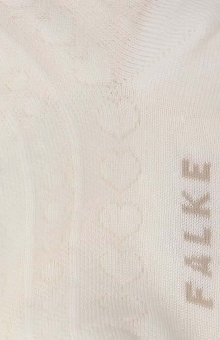 Детские хлопковые носки FALKE кремвого цвета, арт. 12140 | Фото 2 (Материал: Хлопок, Текстиль; Статус проверки: Проверена категория; Кросс-КТ: Школьные аксессуары, Носки; Региональные ограничения белый список (Axapta Mercury): RU)