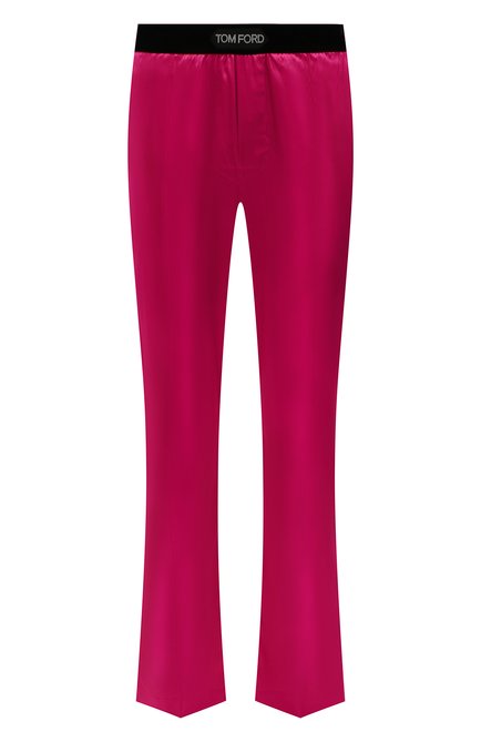 Мужские шелковые домашние брюки TOM FORD фуксия цвета по цене 62500 руб., арт. T4H221010 | Фото 1