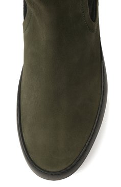 Женские замшевые ботинки CAMERLENGO темно-зеленого цвета, арт. Z16116M0RBVE647 | Фото 6 (Подошва: Платформа; Материал внутренний: Натуральная кожа; Женское Кросс-КТ: Челси-ботинки; Материал внешний: Замша)