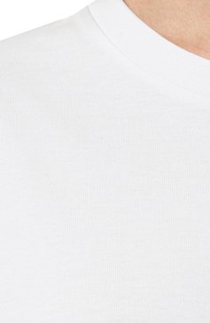 Женская хлопковая футболка DOLCE & GABBANA белого цвета, арт. F8U84T/G7L2P | Фото 5 (Принт: Без принта; Рукава: Короткие; Материал сплава: Проставлено; Материал внешний: Хлопок; Женское Кросс-КТ: Футболка-одежда; Драгоценные камни: Проставлено; Длина (для топов): Укороченные; Стили: Кэжуэл)