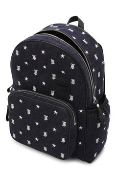 Детская рюкзак BURBERRY темно-синего цвета, арт. 8044538 | Фото 3 (Материал: Текстиль)