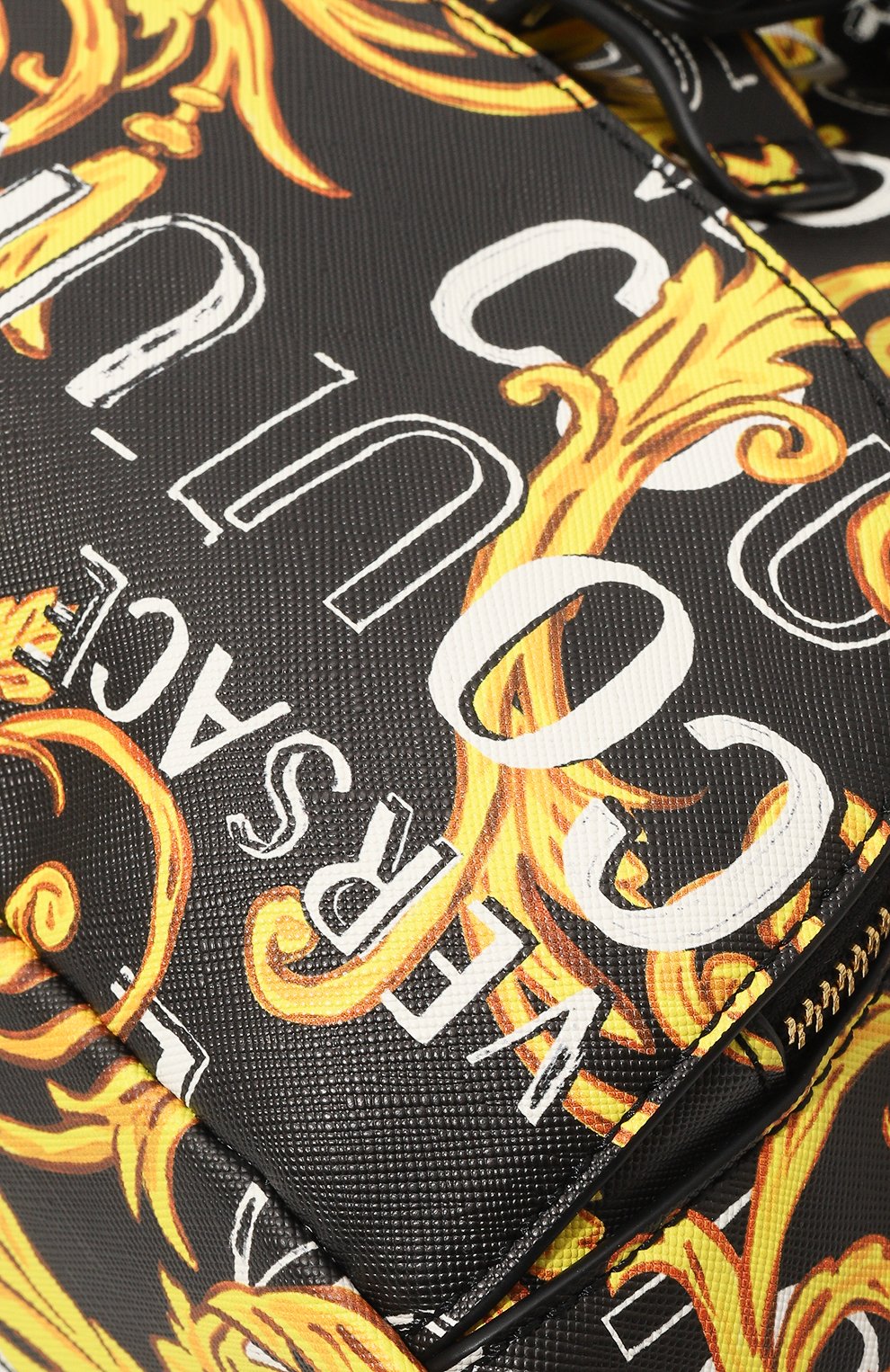 Женский рюкзак VERSACE JEANS COUTURE черного цвета, арт. 74VA4BF8/ZS597 | Фото 3 (Размер: medium; Материал: Экокожа; Стили: Кэжуэл)