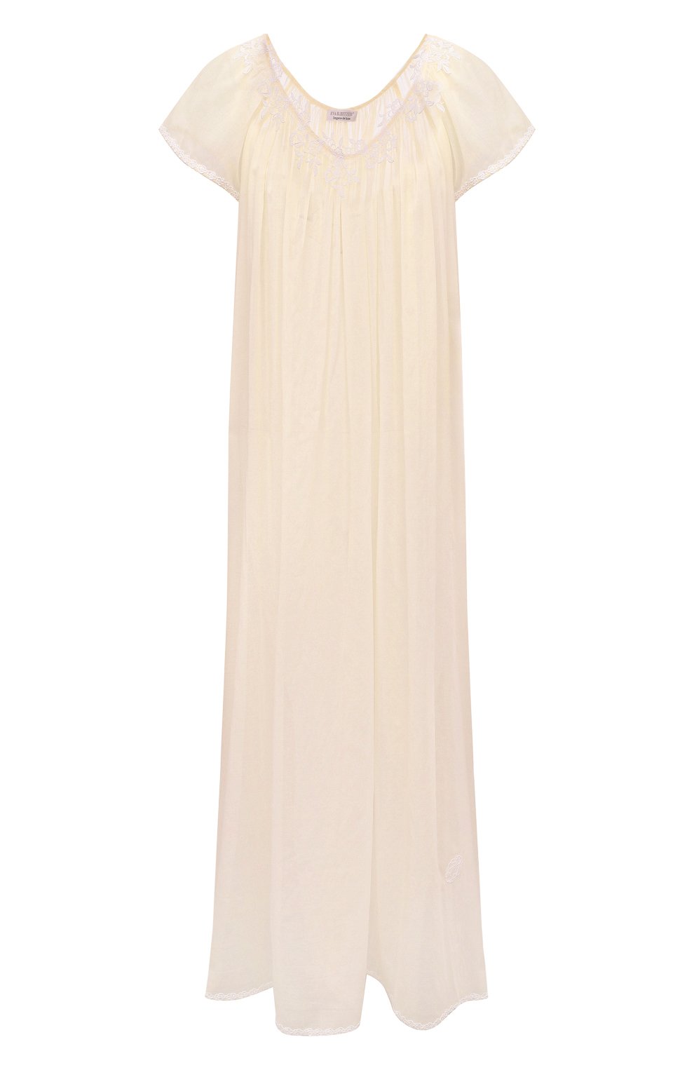 Женская сорочка EVA B.BITZER кремвого цвета, арт. 20313272 | Фото 1 (Материал сплава: Проставлено; Нос: Не проставлено; Материал внешний: Хлопок)