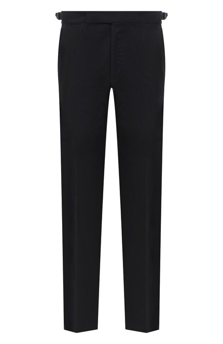 Мужские шерстяные брюки ERMENEGILDO ZEGNA черного цвета по цене 55650 руб., арт. 830F04/75F812 | Фото 1