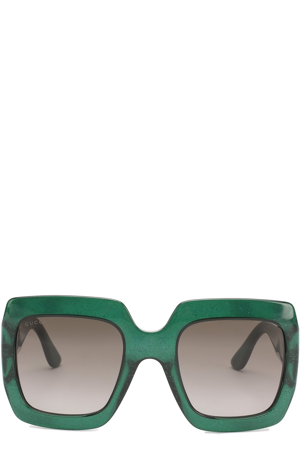 Женские солнцезащитные очки GUCCI зеленого цвета, арт. 0053 005 | Фото 3 (Материал внутренний: Не назначено; Региональные ограничения белый список (Axapta Mercury): Не проставлено, RU; Нос: Не проставлено; Тип очков: С/з)
