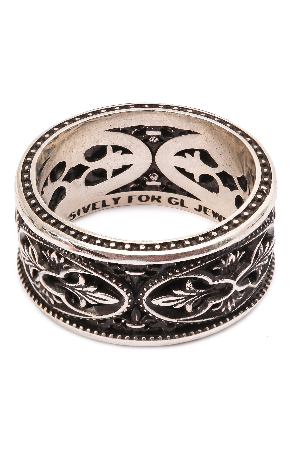 Мужское серебряное кольцо акантус GL JEWELRY серебряного цвета, арт. M700001-S97-01 | Фото 3 (Материал: Серебро; Региональные ограничения белый список (Axapta Mercury): RU)
