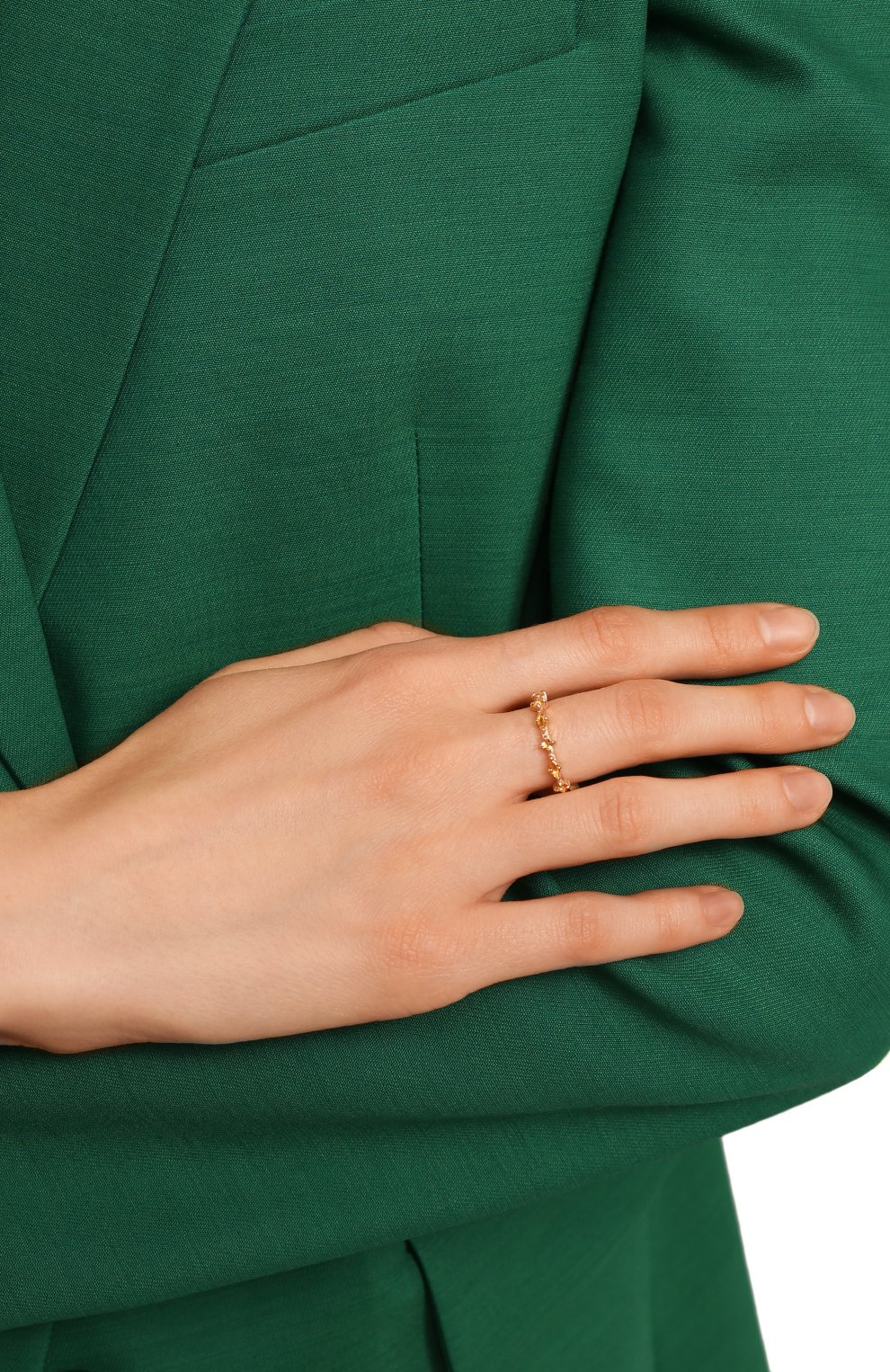 Женское кольцо SECRETS JEWELRY золотого цвета, арт. ККЦП00019 | Фото 2 (Материал: Серебро)