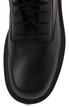 Мужские кожаные ботинки VIC MATIE черного цвета, арт. 1W3061U.W90W890101 | Фото 5 (Материал утеплителя: Натуральный мех; Мужское Кросс-КТ: Ботинки-обувь; Подошва: Массивная)