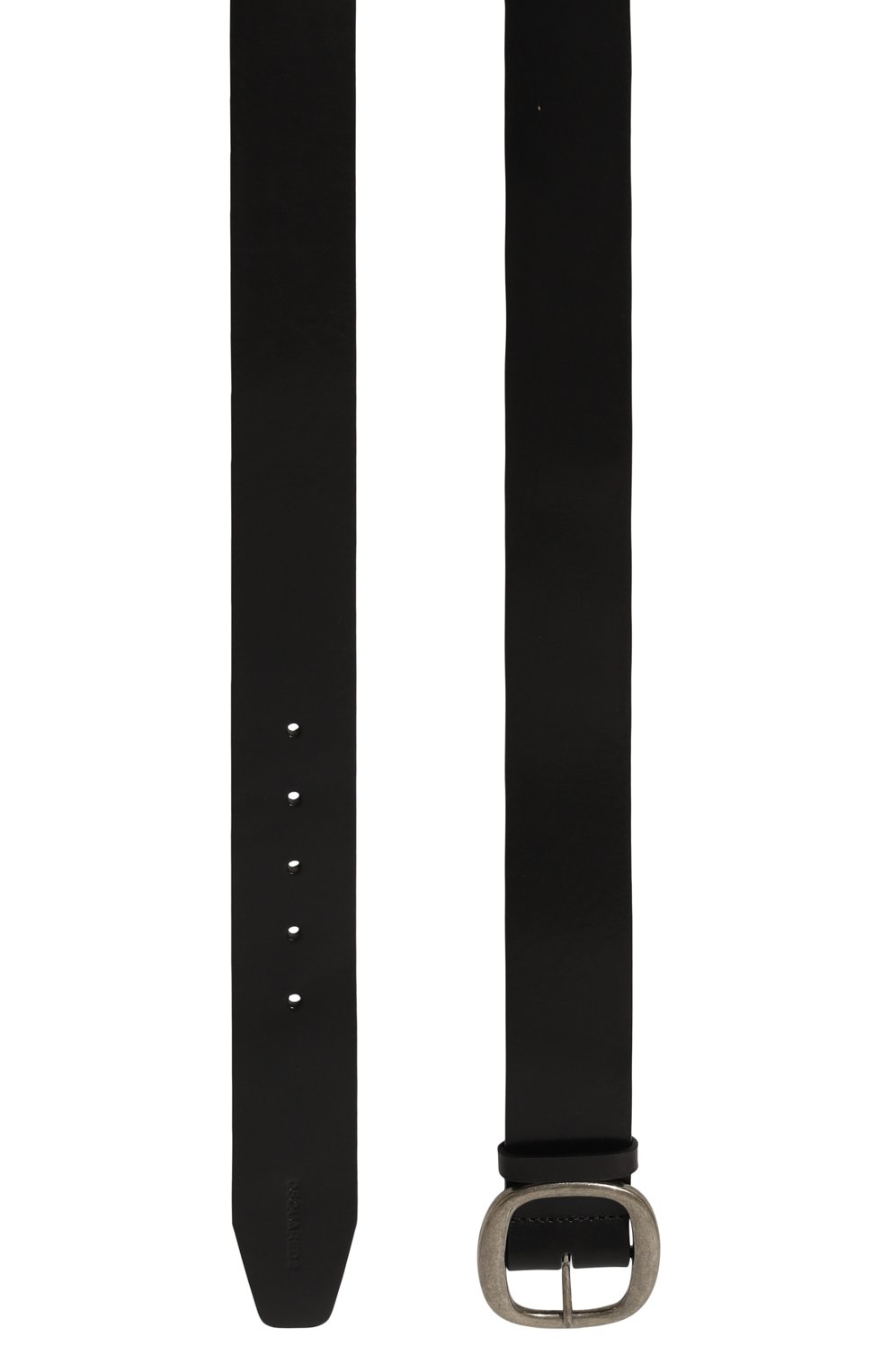 Мужской кожаный ремень DSQUARED2 черного цвета, арт. BEM0376/12900001 | Фото 3 (Случай: Повседневный; Материал: Натуральная кожа; Материал сплава: Проставлено; Нос: Не проставлено)