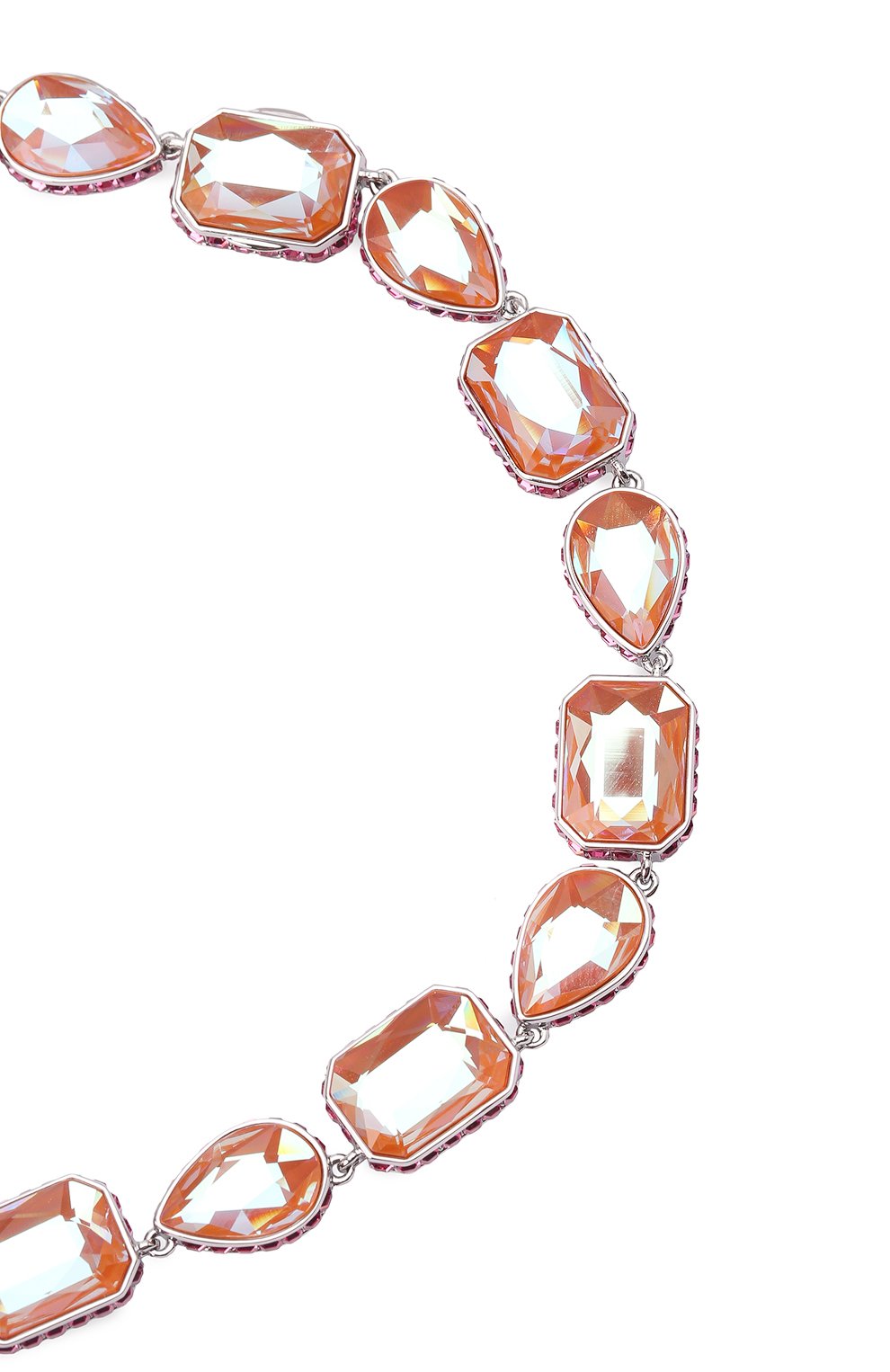 Женское колье orbita SWAROVSKI оранжевого цвета, арт. 5616640 | Фото 4 (Материал: Кристаллы, Металл)