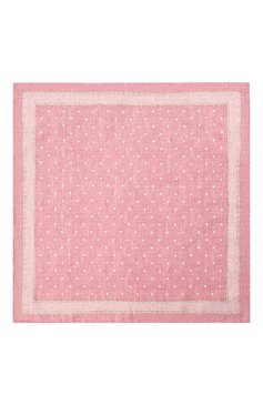 Мужской шелковый платок BRUNELLO CUCINELLI розового цвета, арт. MW8780091 | Фото 3 (Материал: Текстиль, Шелк)