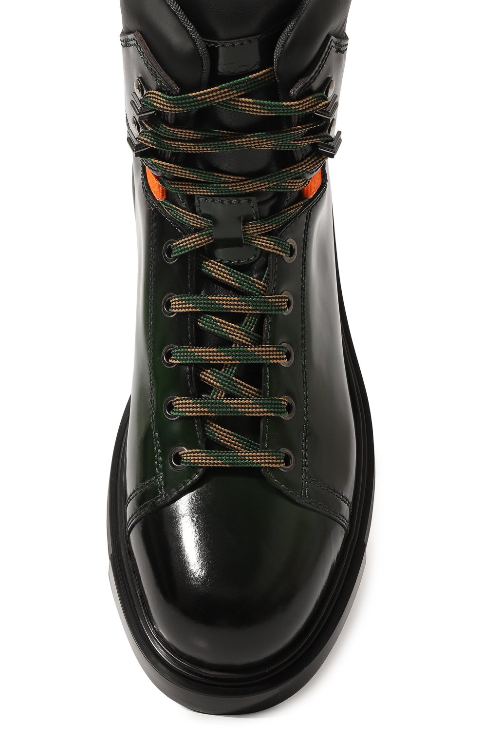 Мужские темно-зеленые кожаные ботинки SANTONI купить в интернет-магазинеЦУМ, арт. MGSG17966NERRHSNV29