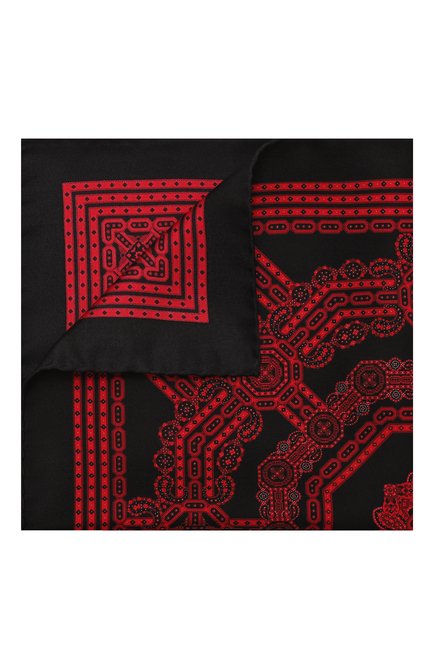 Мужской шелковый платок STEFANO RICCI красного цвета, арт. FZSR12/12823 | Фото 1 (Материал: Текстиль, Шелк; Материал сплава: Проставлено; Нос: Не проставлено)