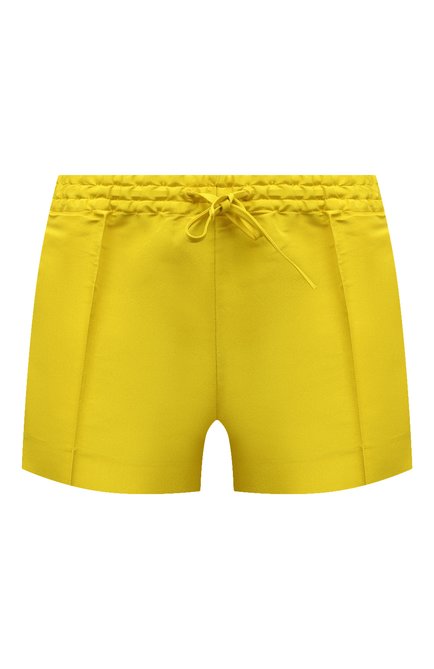Женские шелковые шорты VALENTINO желтого цвета по цене 108000 руб., арт. XB0RF1Z06DE | Фото 1