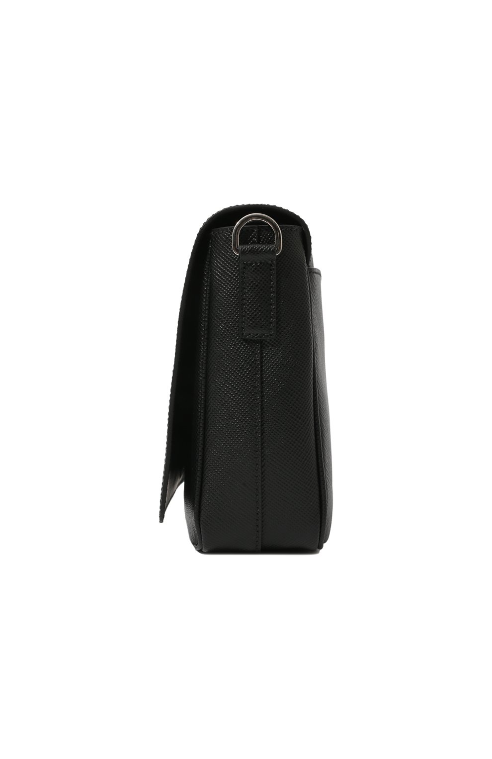 Мужская кожаная сумка PRADA черного цвета, арт. 2VD046-2FAD-F0002-OOO | Фото 4 (Размер: medium; Материал: Натуральная кожа; Ремень/цепочка: На ремешке)