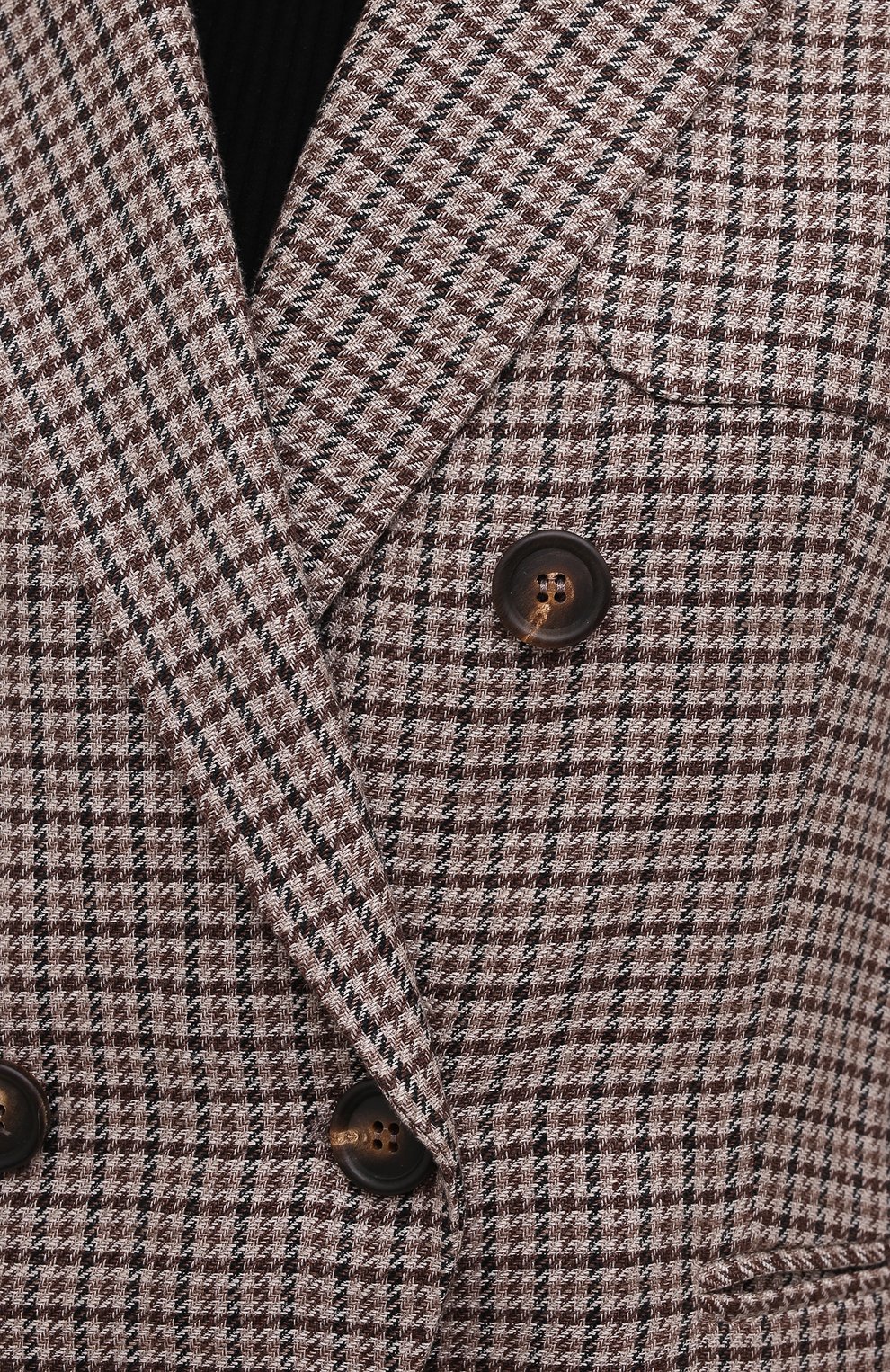 Женский жакет из льна и шерсти BRUNELLO CUCINELLI бежевого цвета, арт. MD4638595 | Фото 5 (Материал внешний: Шерсть, Лен; Рукава: Длинные; Случай: Повседневный; Длина (для топов): Стандартные; Материал подклада: Синтетический материал; 1-2-бортные: Двубортные; Женское Кросс-КТ: Жакет-одежда; Стили: Кэжуэл)