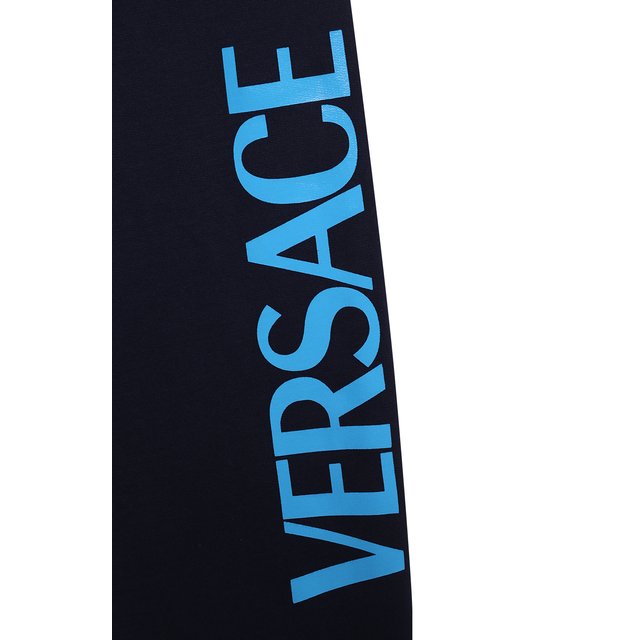 Хлопковые джоггеры Versace 1002581/1A01957/8A-14A Фото 3