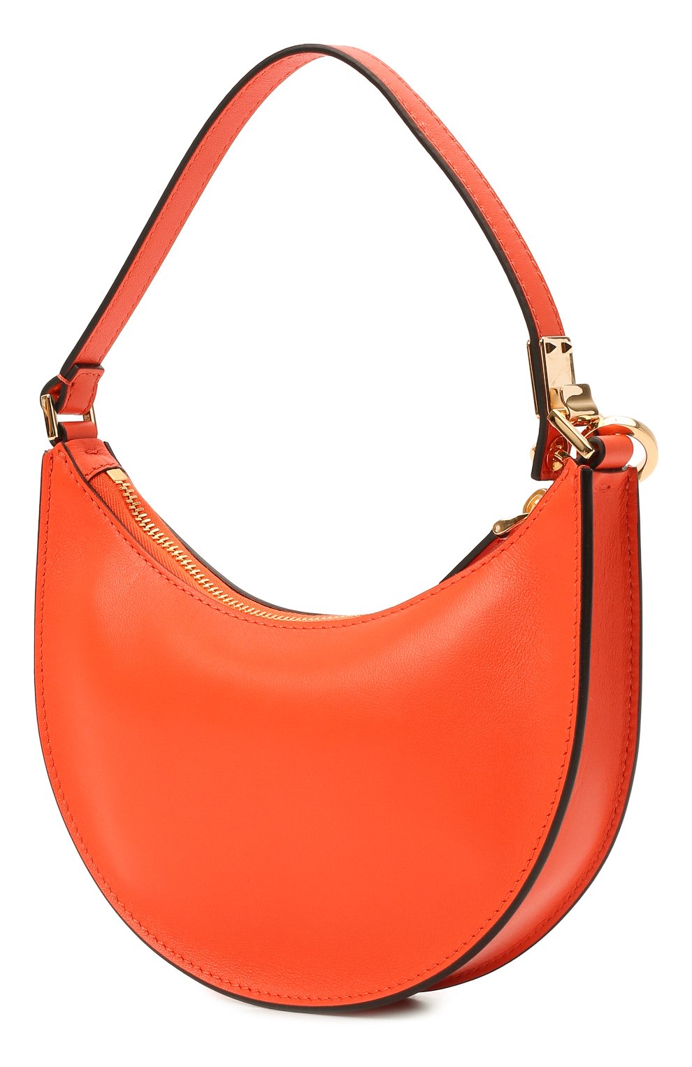 Женская сумка vsling VALENTINO оранжевого цвета, арт. XW2P0W19/GCV | Фото 4 (Сумки-технические: Сумки top-handle; Материал: Натуральная кожа; Региональные ограничения белый список (Axapta Mercury): RU; Размер: mini)