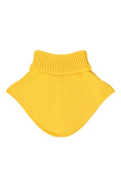 Детский шерстяной шарф-манишка IL TRENINO желтого цвета, арт. CL-4058/J | Фото 2 (Материал: Текстиль, Шерсть; Материал сплава: Проставлено; Нос: Не проставлено)