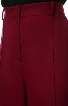 Женские кашемировые брюки LORO PIANA фуксия цвета, арт. FAL8073 | Фото 5 (Длина (брюки, джинсы): Удлиненные; Силуэт Ж (брюки и джинсы): Широкие; Материал внешний: Шерсть, Кашемир; Женское Кросс-КТ: Брюки-одежда; Материал сплава: Проставлено; Драгоценные камни: Проставлено; Стили: Кэжуэл)