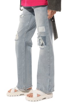 Женские кожаные сандалии SANTONI белого цвета, арт. WHSD70397BIATUHTI50 | Фото 3 (Материал внутренний: Натуральная кожа)