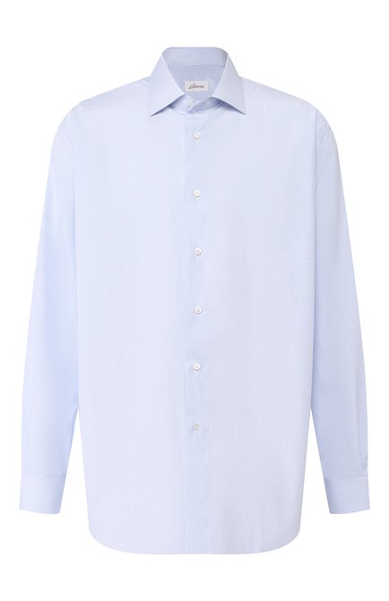 Мужская хлопковая сорочка BRIONI голубого цвета по цене 51950 руб., арт. RCL41G/PZ007 | Фото 1