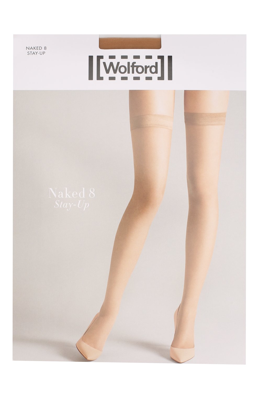 Женские бежевые капроновые чулки с гладкой отделкой WOLFORD купить в ...