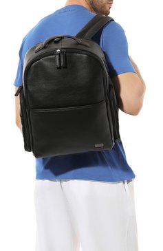 Мужская рюкзак torino business BRIC`S черного цвета, арт. BR107702.001 | Фото 2 (Материал: Натуральная кожа; Материал спл ава: Проставлено; Драгоценные камни: Проставлено; Размер: large)