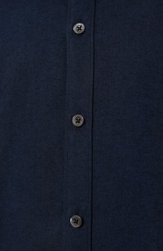 Мужская хлопковая рубашка CANALI темно-синего цвета, арт. L7B1/GL03067 | Фото 5 (Манжеты: На пуговицах; Рукава: Длинные; Рубашки М: Regular Fit; Воротник: Акула; Случай: Повседневный; Дл ина (для топов): Стандартные; Материал сплава: Проставлено; Материал внешний: Хлопок; Принт: Однотонные; Драгоценные камни: Проставлено; Стили: Кэжуэл)