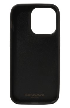 Кожаный чехол для iphone 14 pro DOLCE & GABBANA черного цвета, арт. BP3245/AG219 | Фото 2 (Региональны е ограничения белый список (Axapta Mercury): Не проставлено; Нос: Не проставлено)