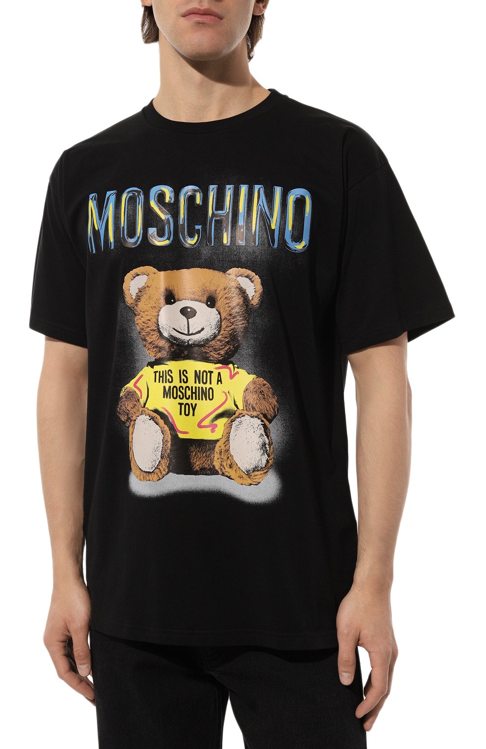 Хлопковая футболка Moschino  231ZZA0726/241 Фото 3