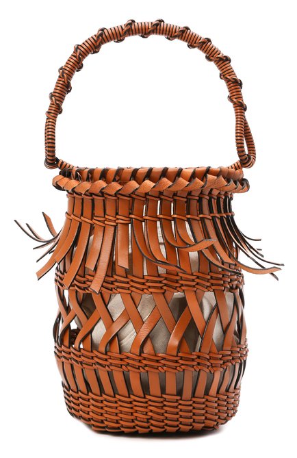 Женская сумка bucket fringes LOEWE светло-коричневого цвета по цене 193500 руб., арт. 340.80.W68 | Фото 1