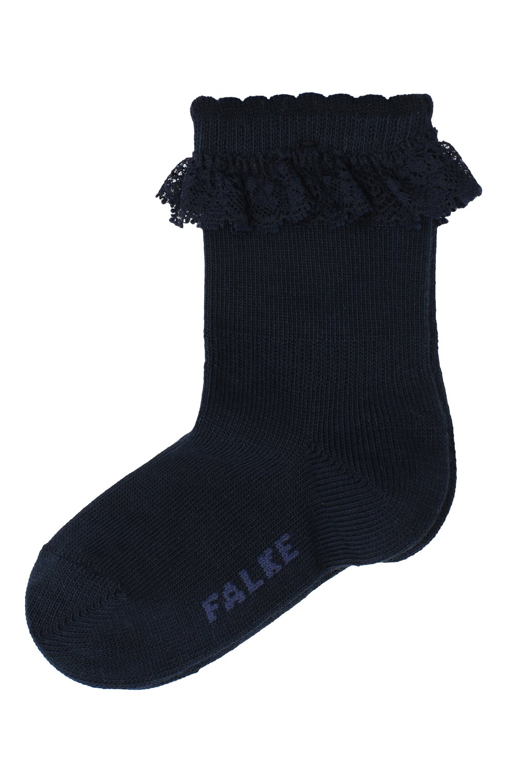 Детские хлопковые носки FALKE темно-синего цвета, арт. 12121. | Фото 1 (Региональные ограничения белый список (Axapta Mercury): RU)