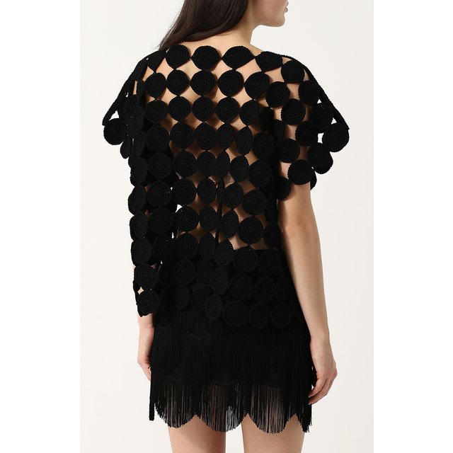 фото Перфорированный хлопковый топ tse