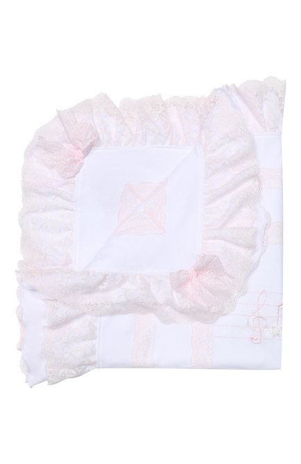 Детского хлопковое одеяло ALETTA белого цвета, арт. RD99240 | Фото 1 (Материал: Текстиль, Хлопок; Статус проверки: Проверена категория, Проверено)