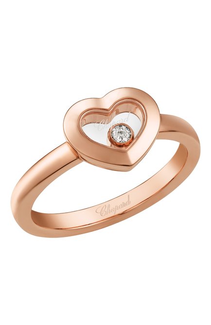 Женские кольцо CHOPARD бесцветного цвета, арт. 82A054-5110 | Фото 1 (Материал сплава: Розовое золото; Драгоценные камни: Бриллианты)