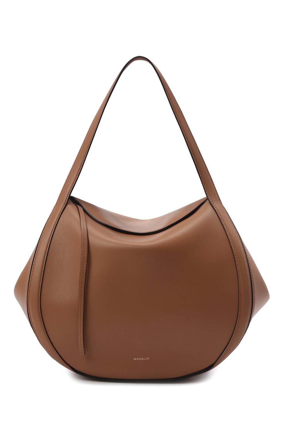 Женская сумка lin medium WANDLER коричневого цвета, арт. LIN BAG | Фото 1 (Сумки-технические: Сумки top-handle; Размер: medium; Материал: Натуральная кожа)