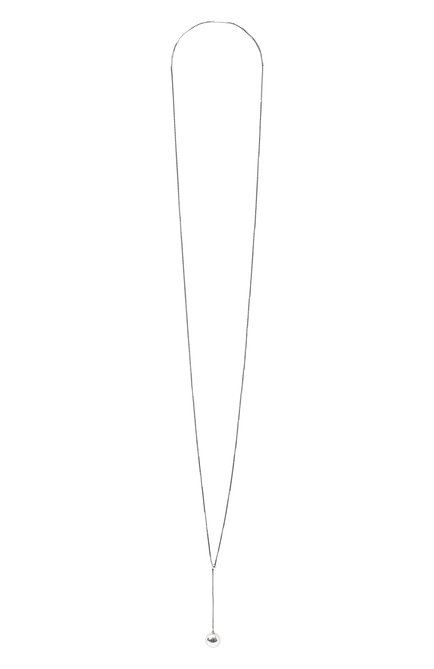 Женское колье BOTTEGA VENETA серебряного цвета, арт. 637045/V5070 | Фото 1 (Материал: Серебро; Региональные ограничения белый список (Axapta Mercury): RU)
