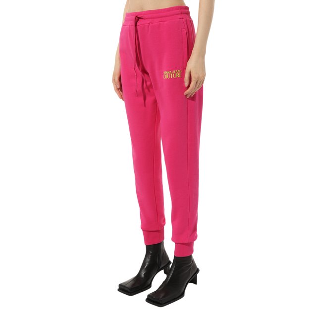 Хлопковые джоггеры Versace Jeans Couture  74HAAT03/CF010 Фото 3