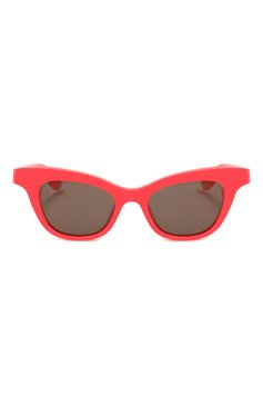 Женские солнцезащитные очки ALEXANDER MCQUEEN розового цвета, арт. AM0381S 004 | Фото 3 (Региональные ограничения белый список (Axapta Mercury): Не проставлено; Нос: Не проставлено; Материал: Пластик; Тип очков: С/з; Оптика Гендер: оптика-женское; Очки форма: Cat-eye)