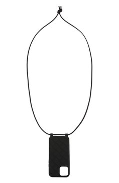 Чехол для iphone 12/12 pro BOTTEGA VENETA черного цвета, арт. 680029/V0EY0 | Фото 3 (Материал: Пластик)