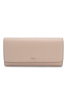 Женские кожаный кошелек babylon  FURLA бежевого цвета, арт. PU02/B30 | Фото 1 (Материал: Натуральная кожа)