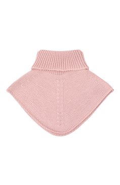 Детский шерстяной шарф-манишка IL TRENINO розового цвета, арт. CL-4058/J | Фото 2 (Материал: Текстиль, Шерсть; Материал сплава: Проставлено; Нос: Не проставлено)