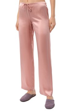 Женская шелковая пижама LA PERLA розового цвета, арт. 0020288 | Фото 5 (Материал внешний: Шелк; Материал сплава: Проставлено; Нос: Не проставлено)