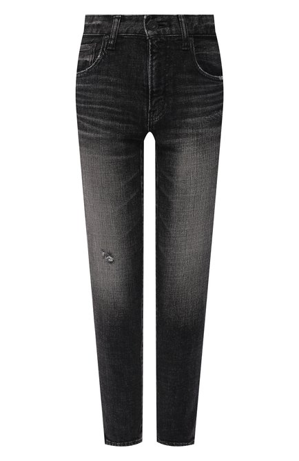 Женские джинсы MOUSSY темно-серого цвета, арт. 025EAC12-2190 | Фото 1 (Материал внешний: Хлопок, Деним; Длина (брюки, джинсы): Стандартные; Стили: Кэжуэл; Кросс-КТ: Деним; Силуэт Ж (брюки и джинсы): Узкие)